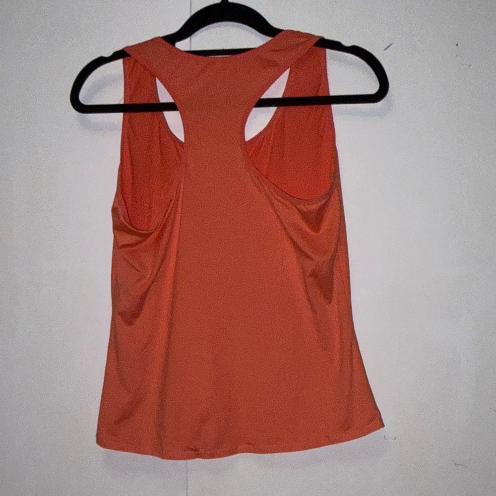 Vibrant Orange Tank Top with Heart Detail - Picture 6 of 6